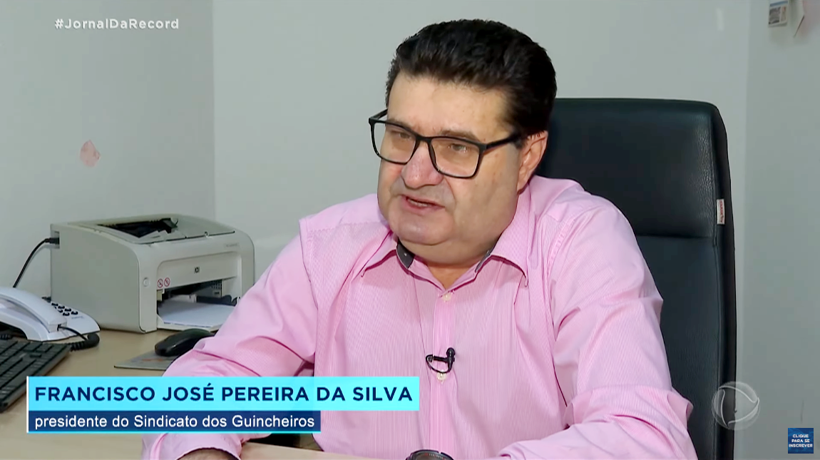 Jornal da Record entrevista presidente Chicão e alerta sobre o alto número de roubos de caminhões-guincho