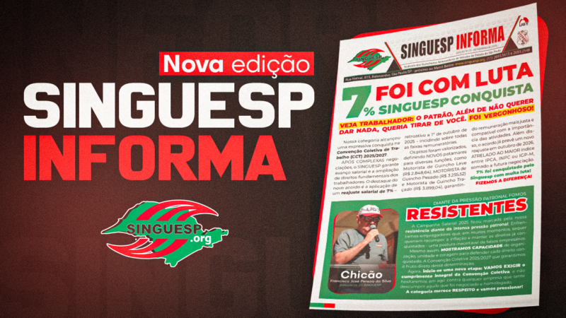 Nova edição do “Singuesp Informa” já está disponível e destaca ganho real dos Guincheiros após intensas negociações