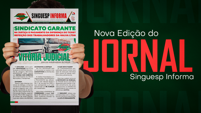 Nova edição do boletim já está disponível e traz importante vitória judicial dos Guincheiros da Halva como destaque